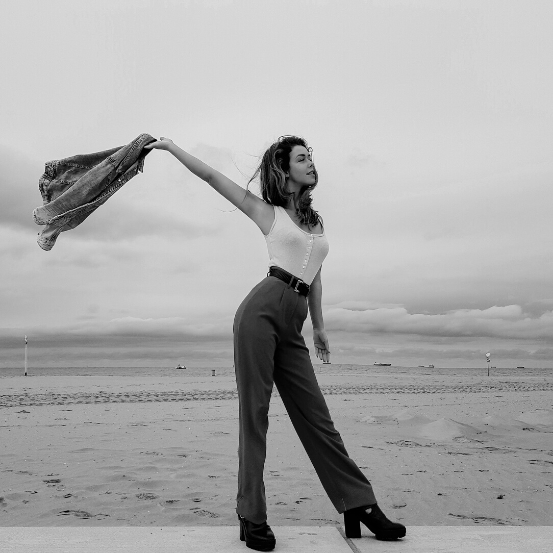 Woman Posing at Beach